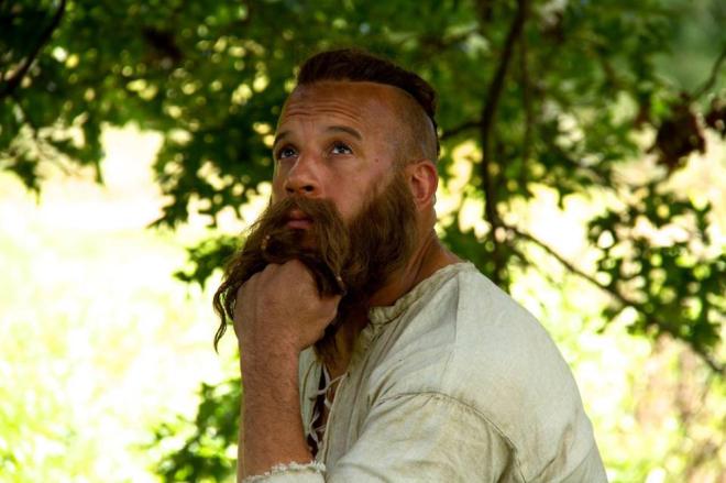Thoughtful hipster Vin Diesel with hair in THE LAST WITCH HUNTER
